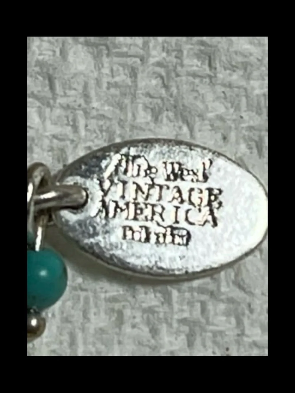 Nine West Vintage America Blue Bead and Silver Multi-Strand Necklace